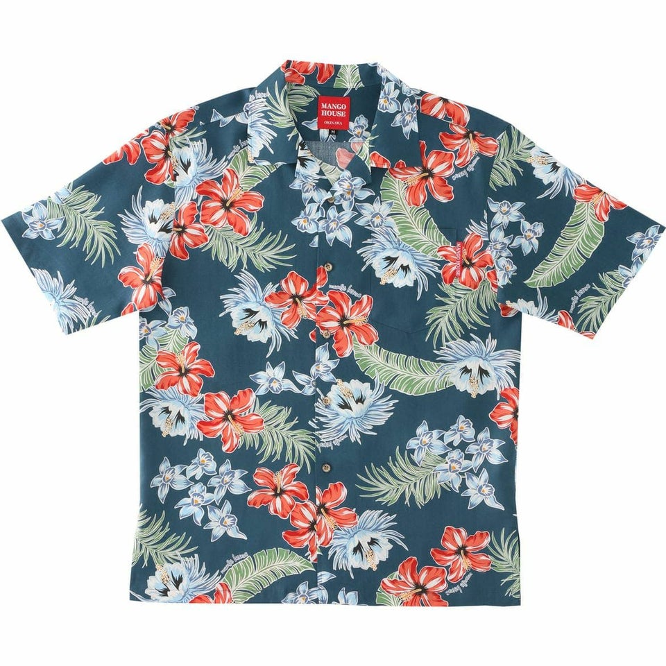 かりゆしウェア　サムネイル画像 (ネイビー)