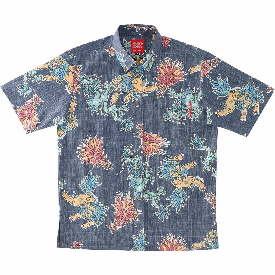 かりゆしウェア　サムネイル画像（ネイビー）