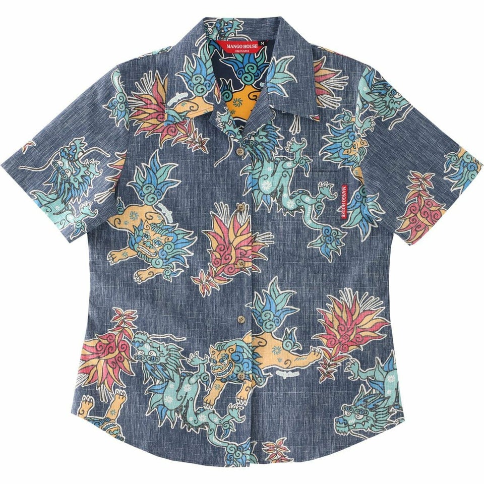 かりゆしウェア　サムネイル画像（ネイビー）