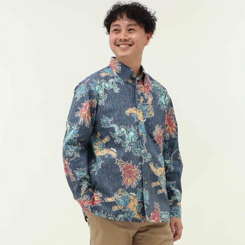 かりゆしウェアモデル着用画像