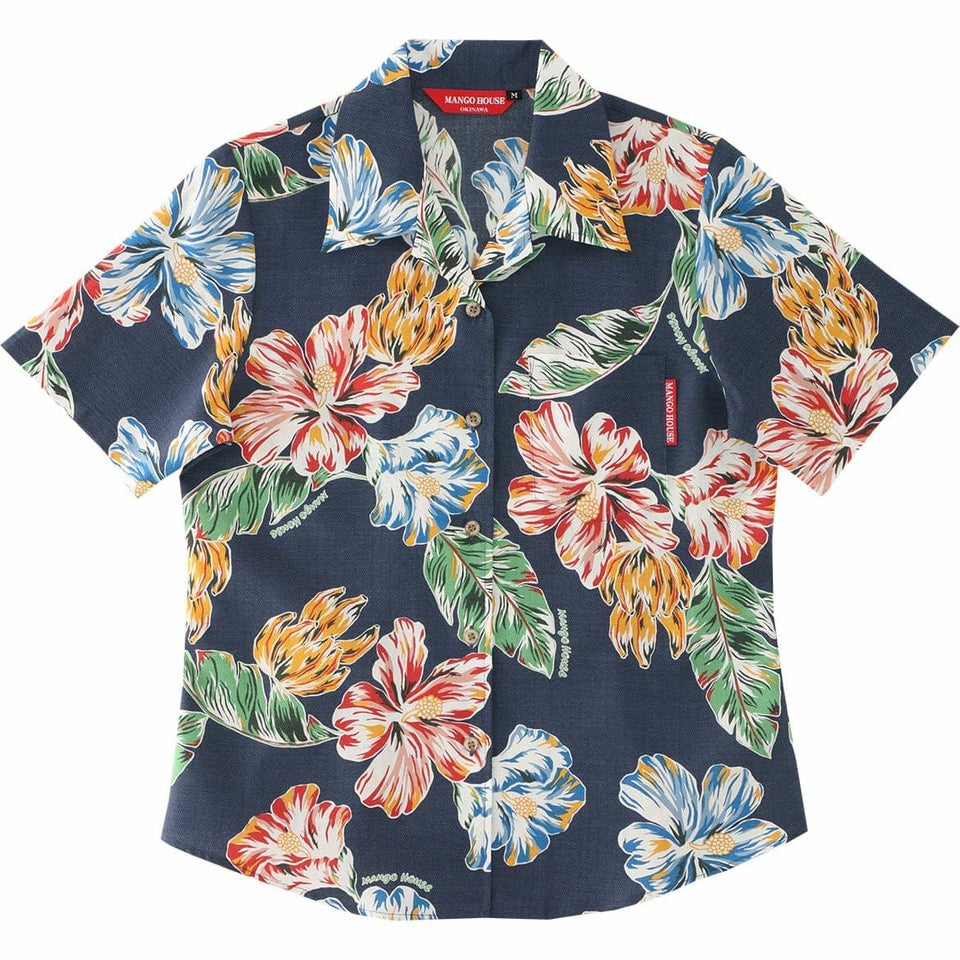 かりゆしウェアサムネイル画像　（ネイビー）