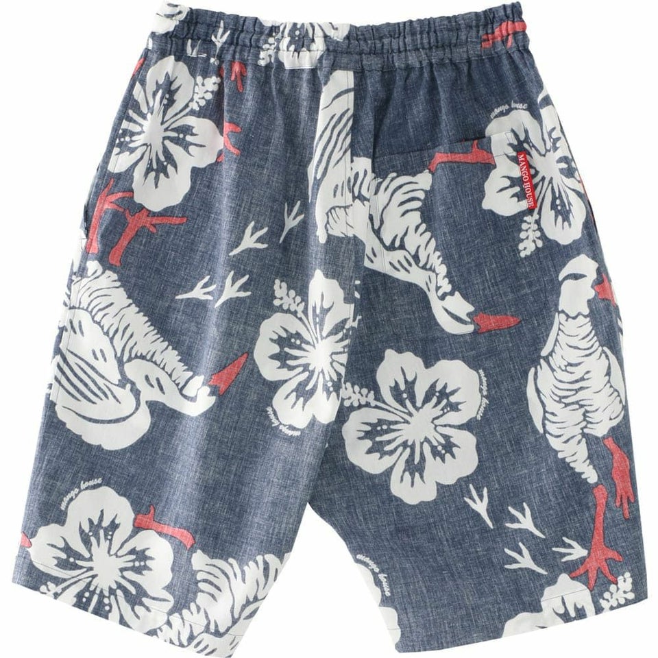 かりゆしウェアハーフパンツサムネイル画像（裏ポケット）