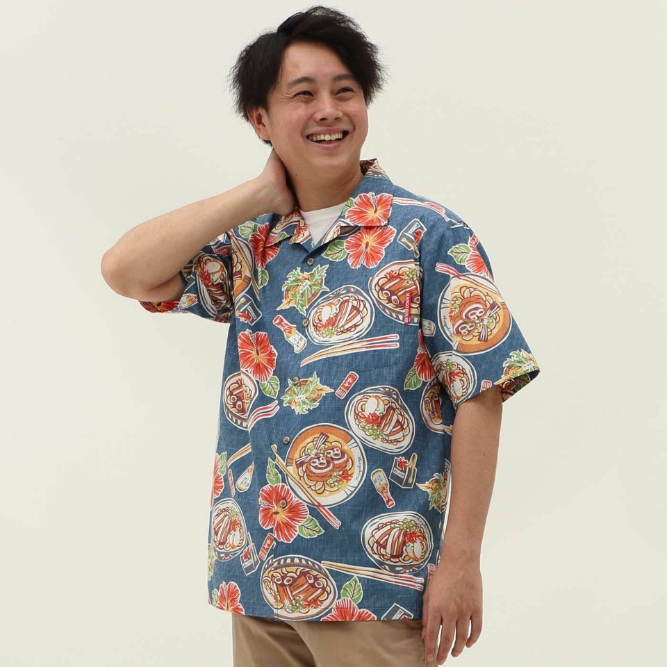 かりゆしウェアモデル着用画像