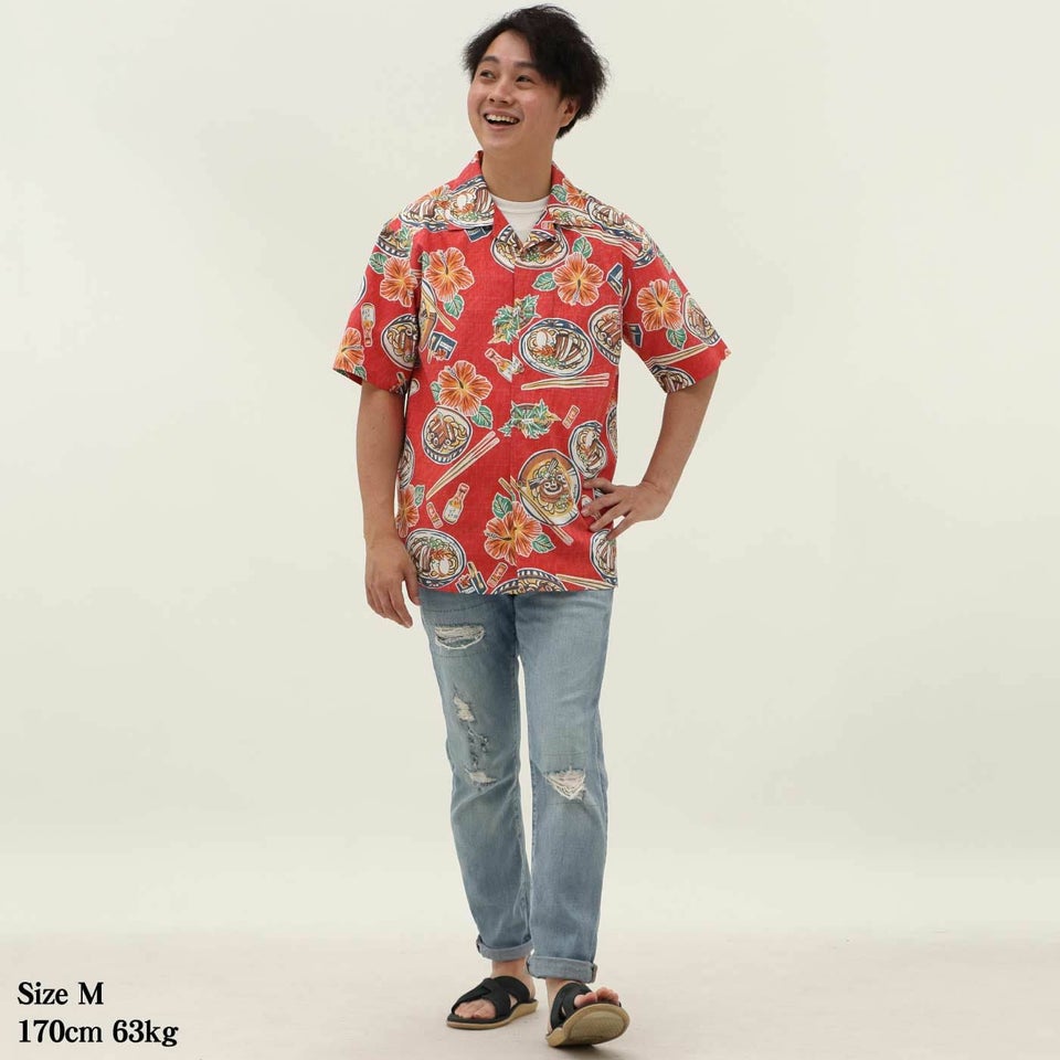 かりゆしウェアモデル着用画像