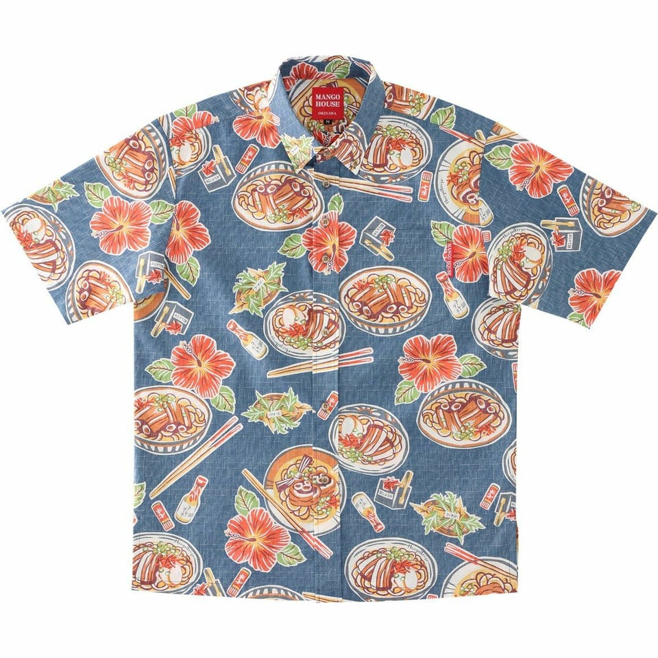 かりゆしウェアサムネイル画像（ネイビー）