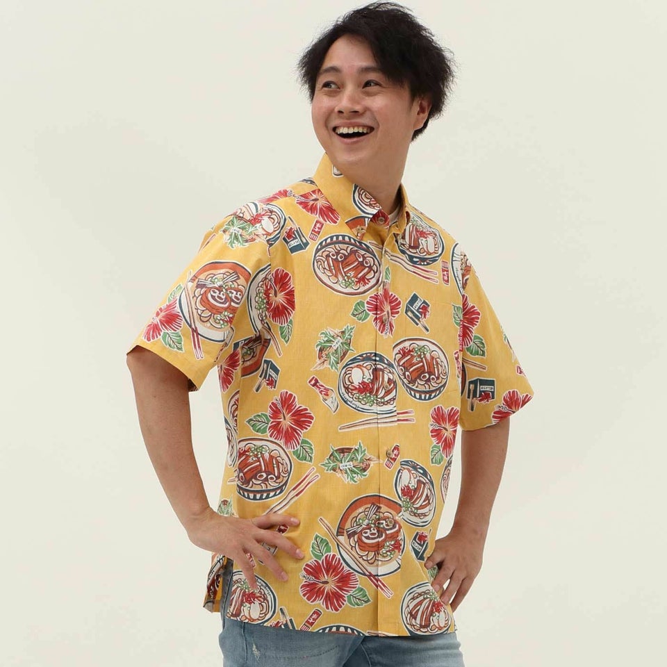 かりゆしウェアモデル着用画像