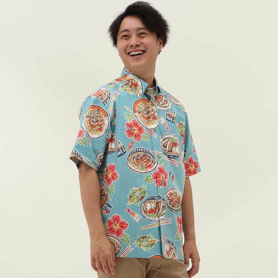 かりゆしウェアモデル着用画像