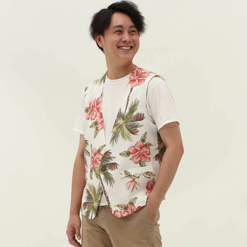かりゆしウェアモデル着用画像