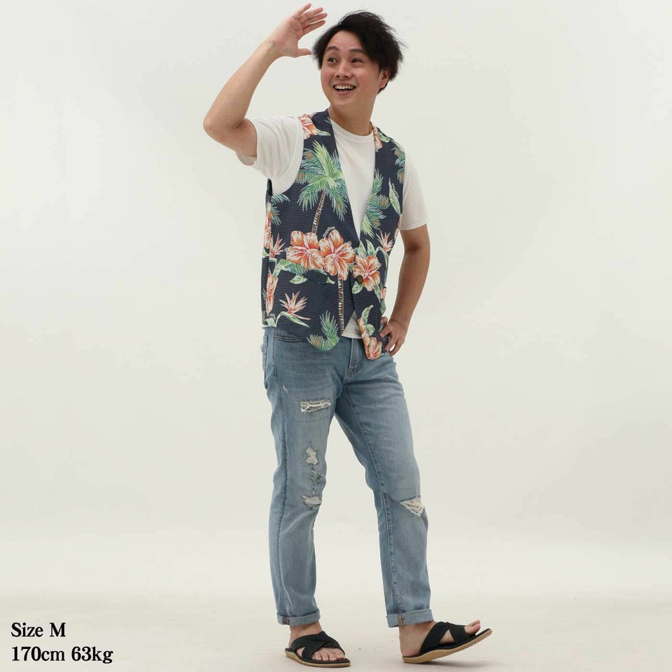 かりゆしウェアモデル着用画像