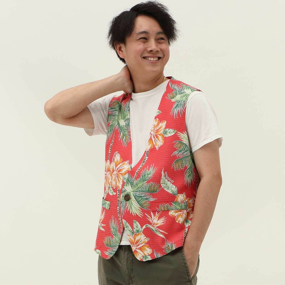 かりゆしウェアモデル着用画像