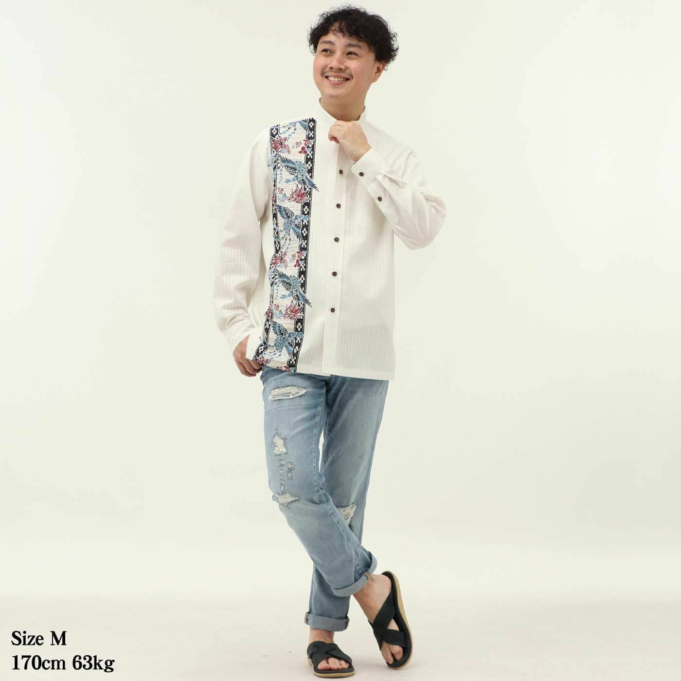 かりゆしウェアモデル着用画像