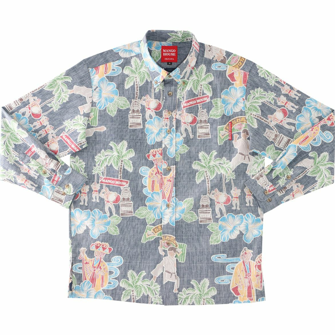 かりゆしウェア　サムネイル画像（ネイビー）