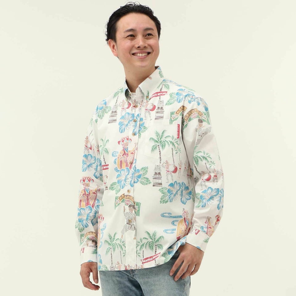 かりゆしウェアモデル着用画像