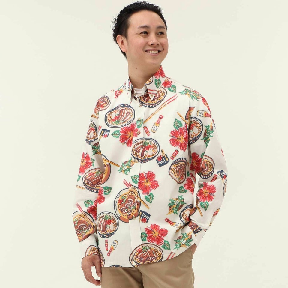 かりゆしウェアモデル着用画像