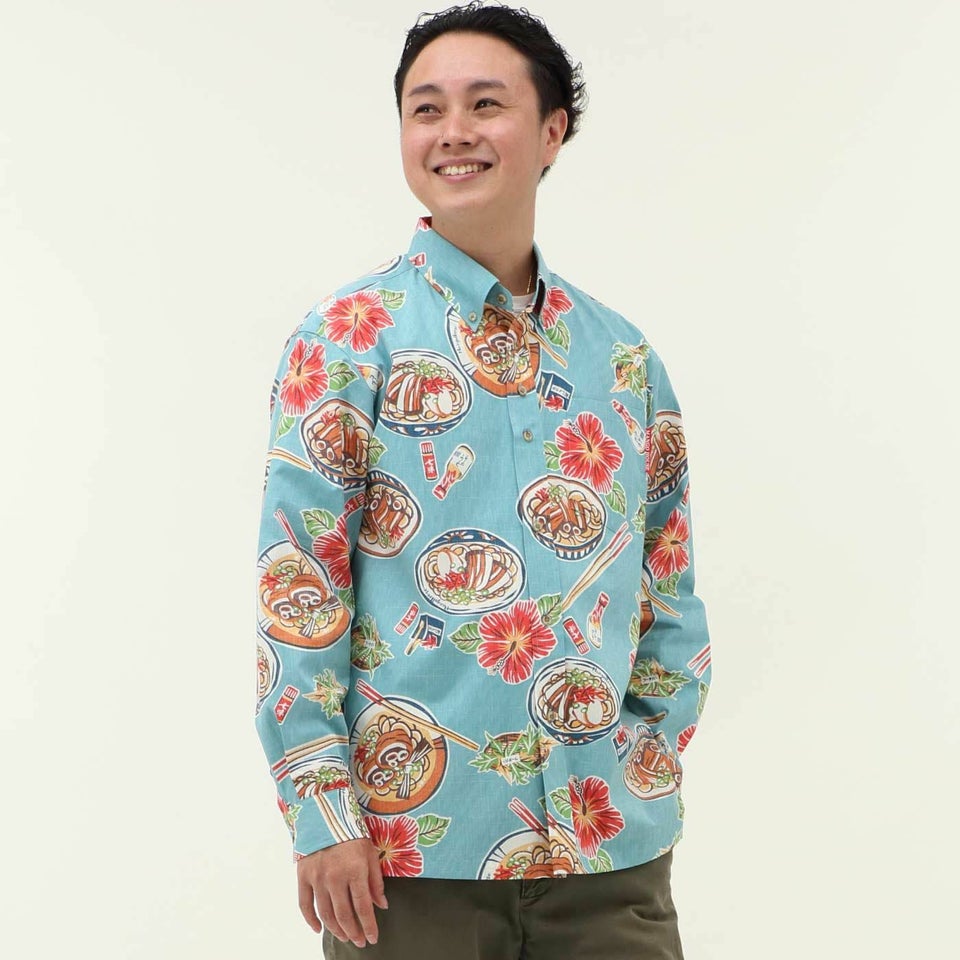 かりゆしウェアモデル着用画像