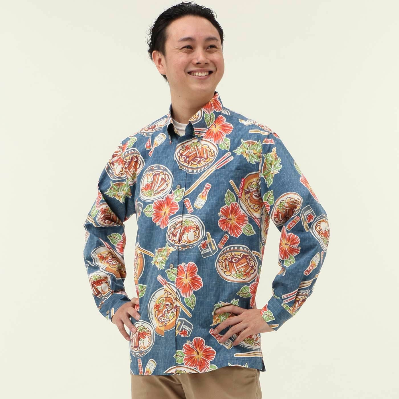 かりゆしウェアモデル着用画像