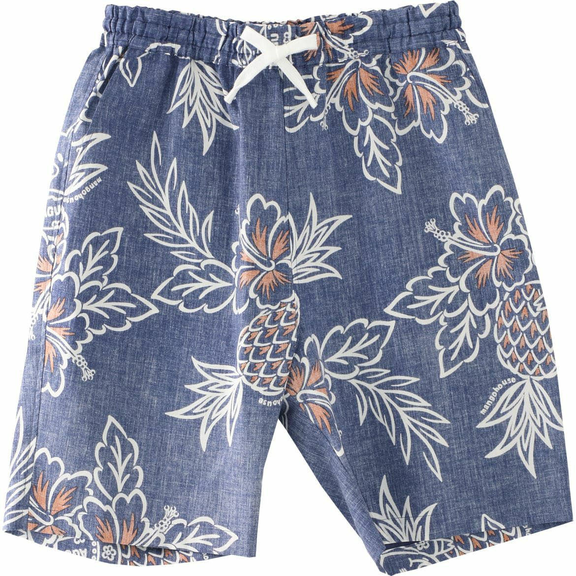 かりゆしハーフパンツ　サムネイル画像（ネイビー）