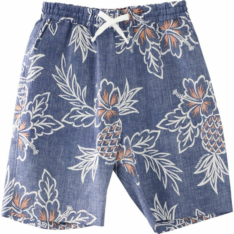 かりゆしハーフパンツ　サムネイル画像（ネイビー）