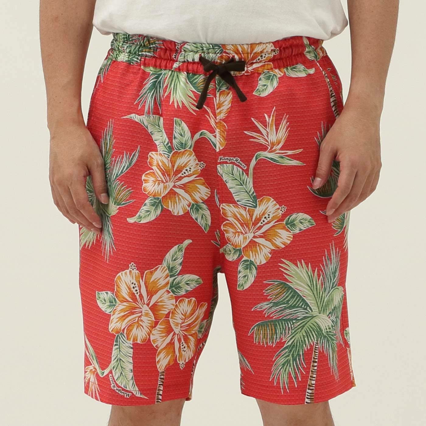 かりゆしハーフパンツ　モデル着用画像