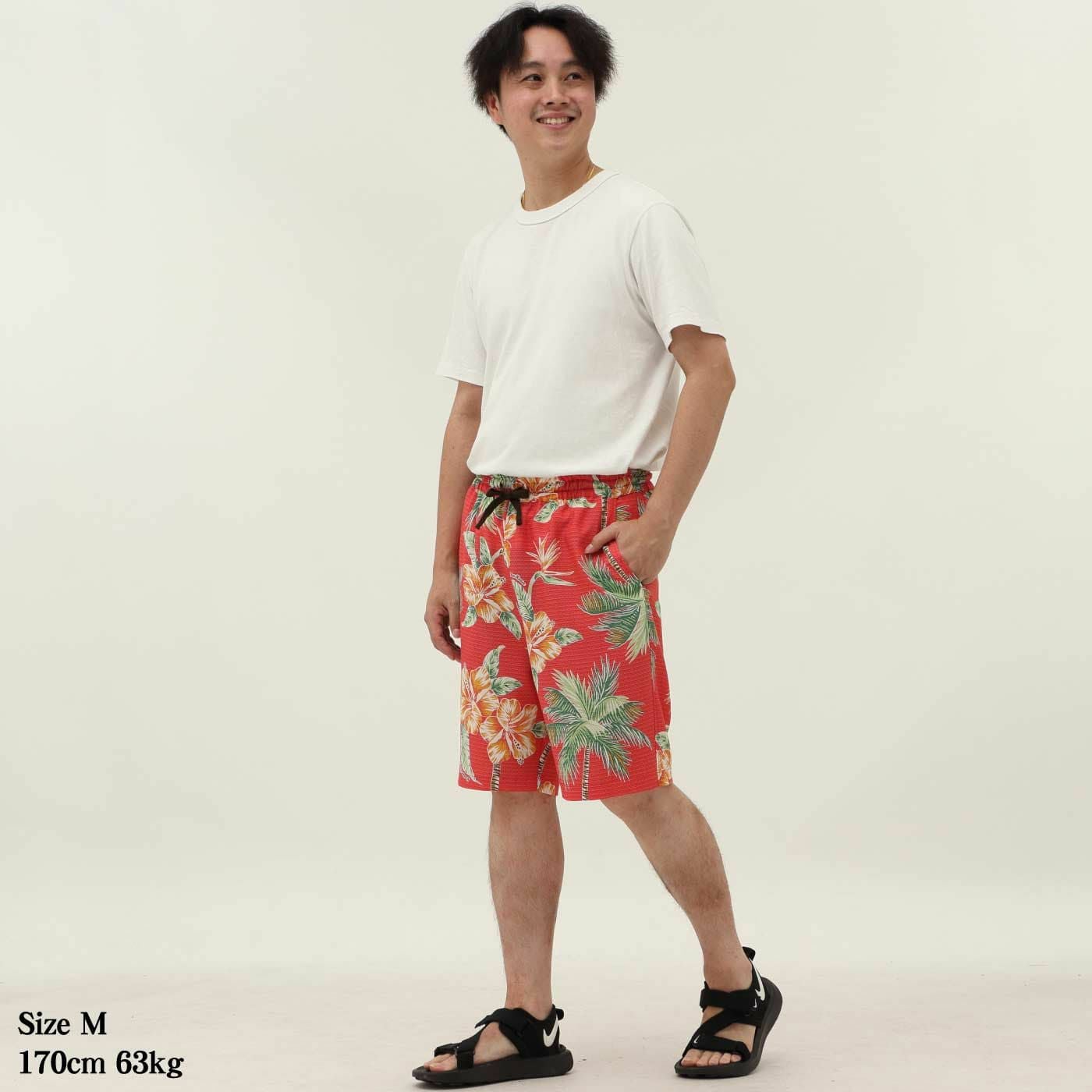 かりゆしハーフパンツ　モデル着用画像