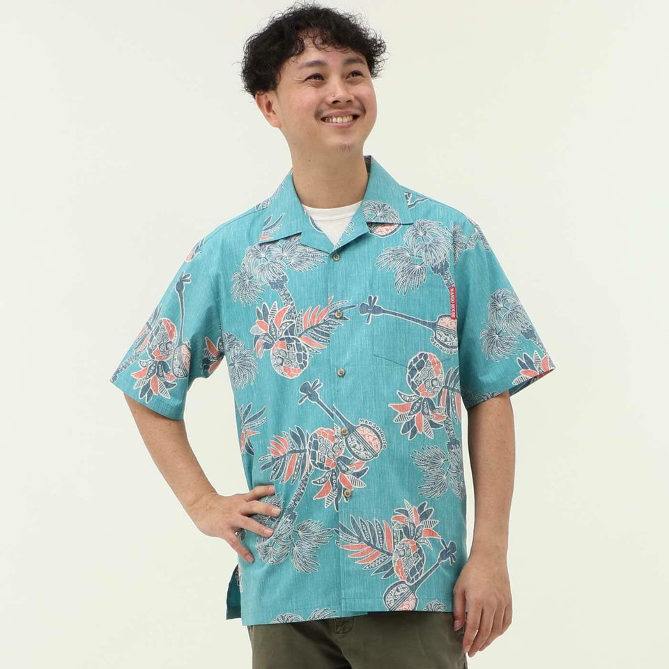 かりゆしウェアモデル着用画像