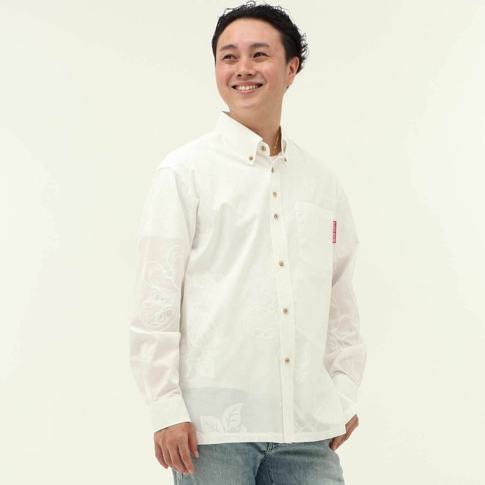 かりゆしウェアモデル着用画像