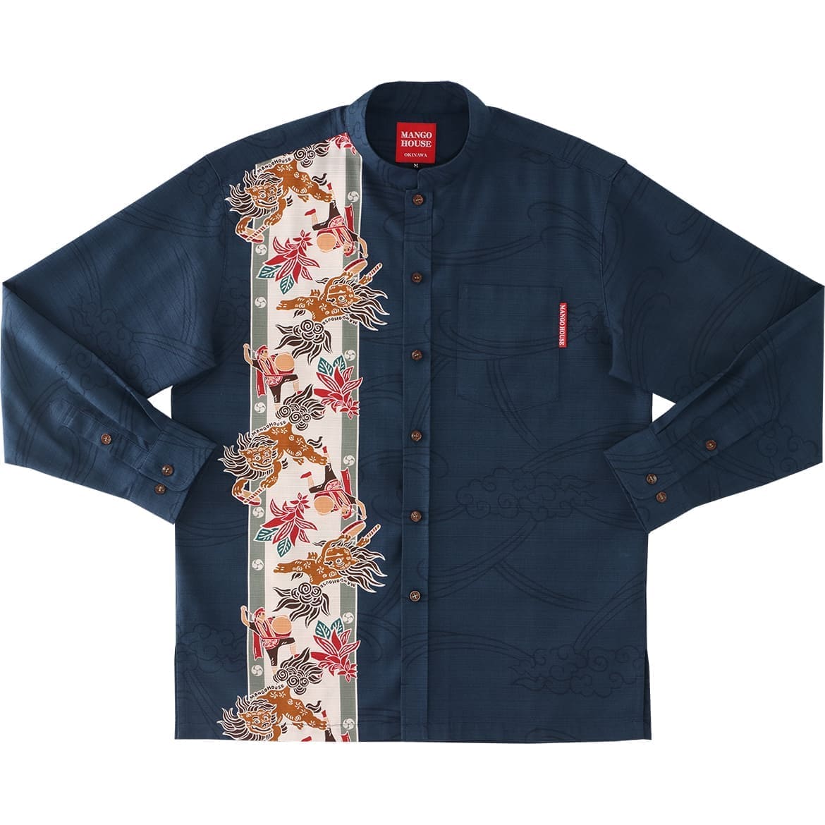 かりゆしウェア　サムネイル画像　ネイビー