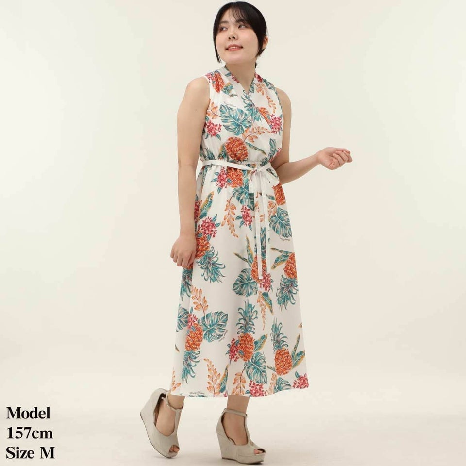 かりゆしウェア　レディース　ワンピース（アイボリー）