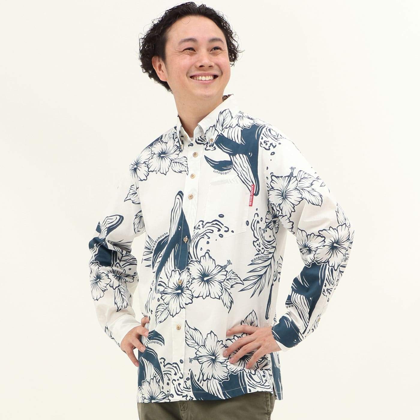 かりゆしウェアモデル着用画像