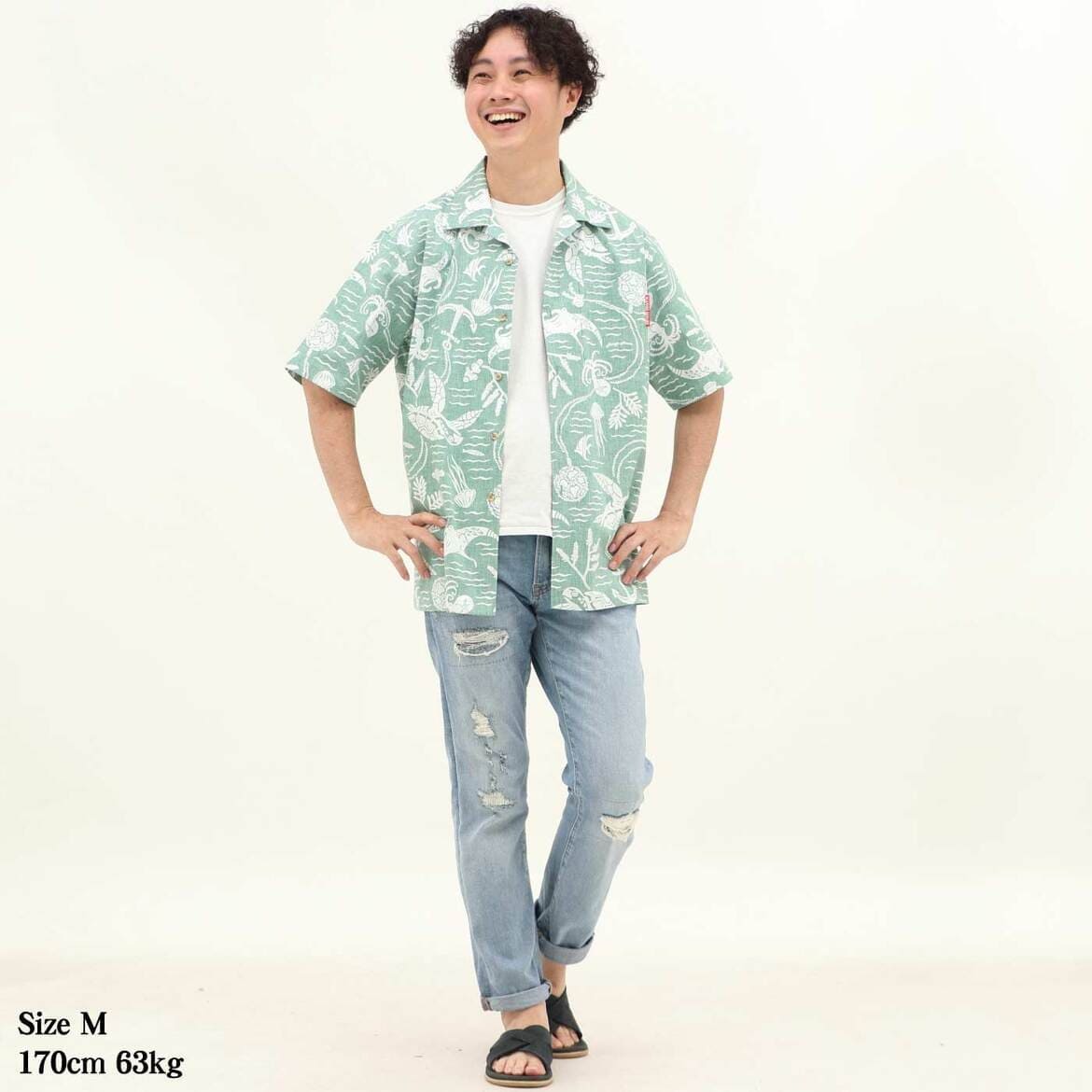 かりゆしウェアモデル着用画像