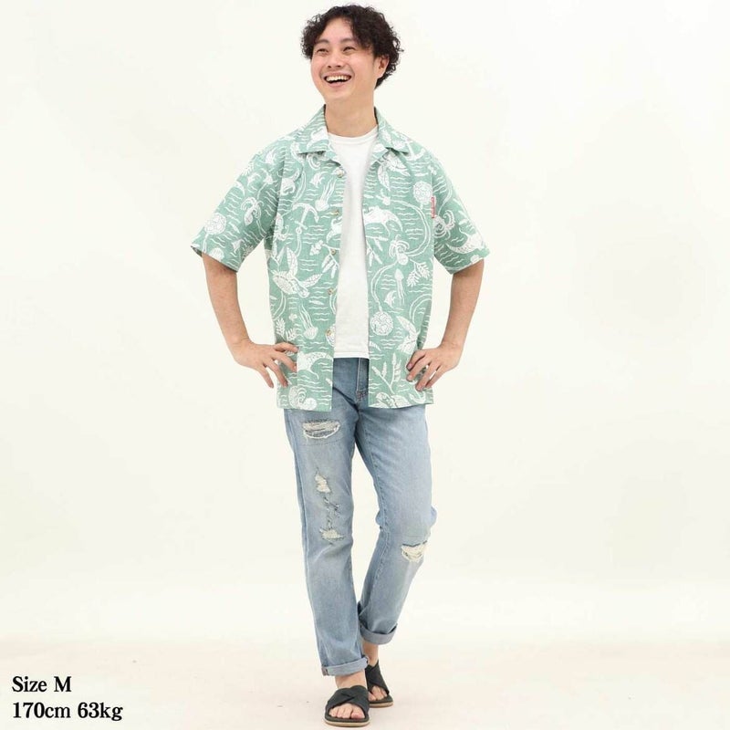 かりゆしウェアモデル着用画像
