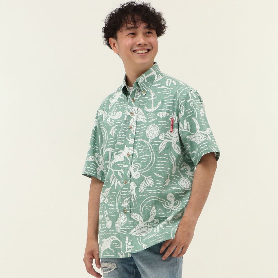 かりゆしウェアモデル着用画像