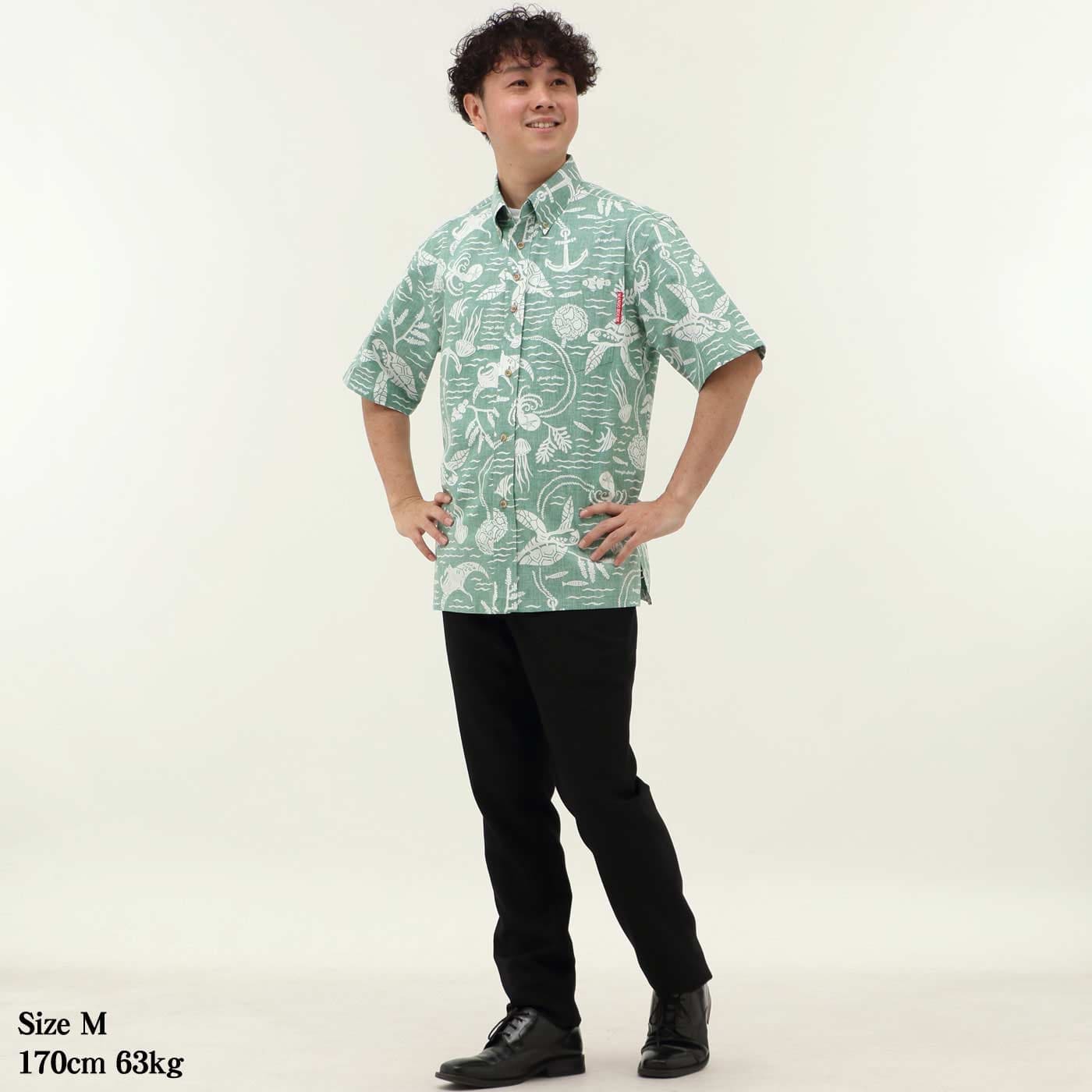 かりゆしウェアモデル着用画像