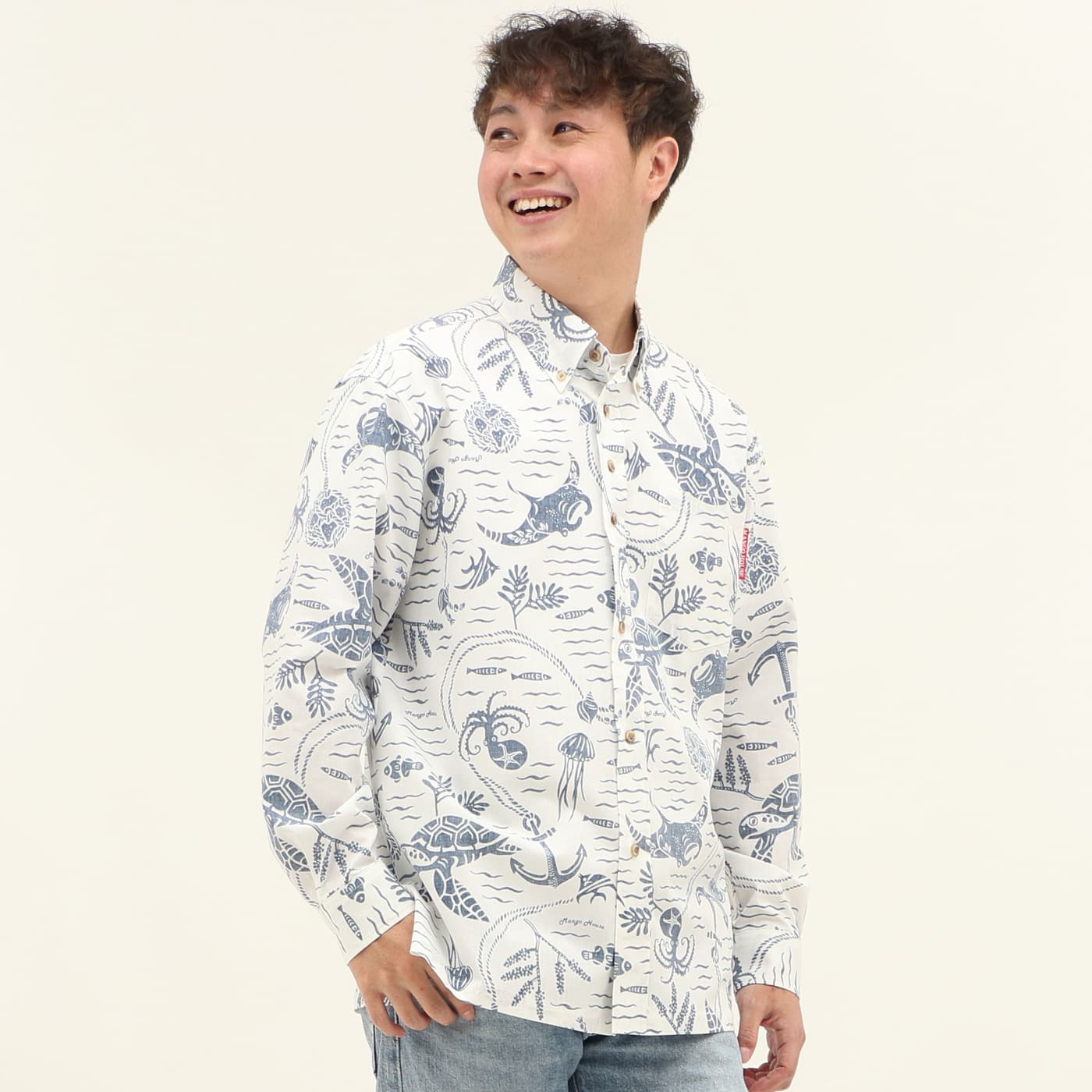 かりゆしウェアモデル着用画像