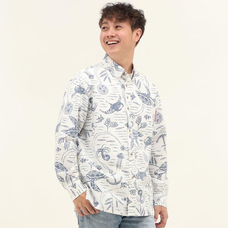 かりゆしウェアモデル着用画像