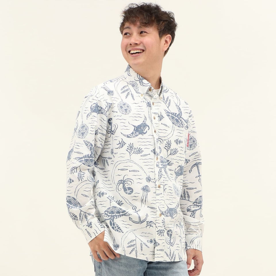 かりゆしウェアモデル着用画像