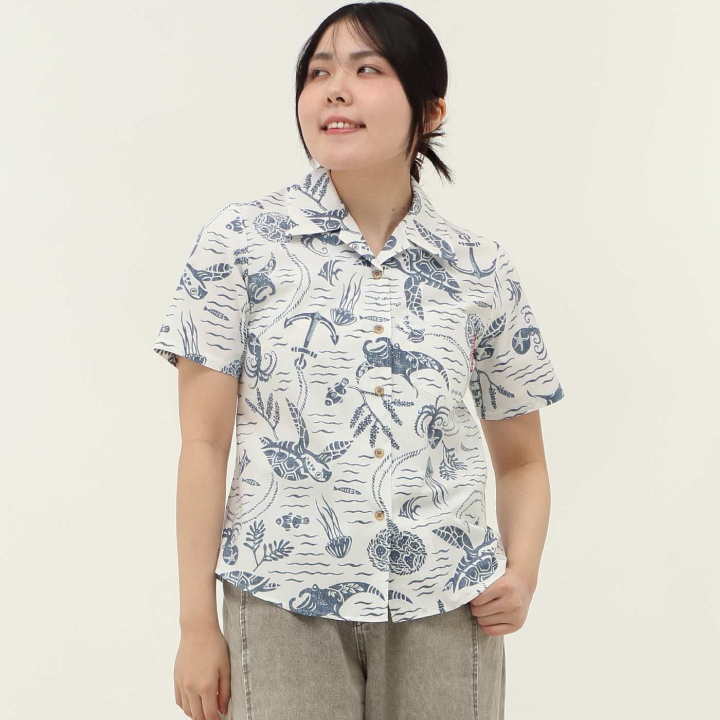 かりゆしウェアモデル着用画像