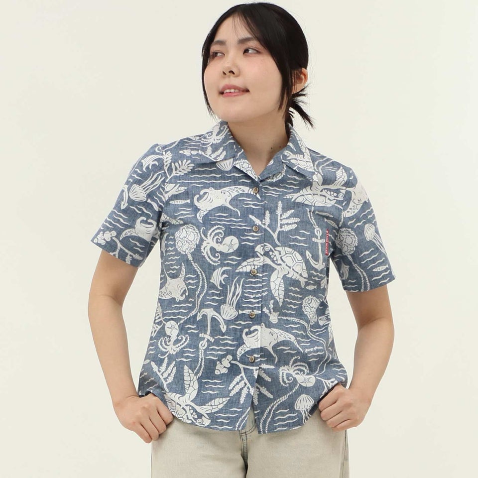 かりゆしウェアモデル着用画像