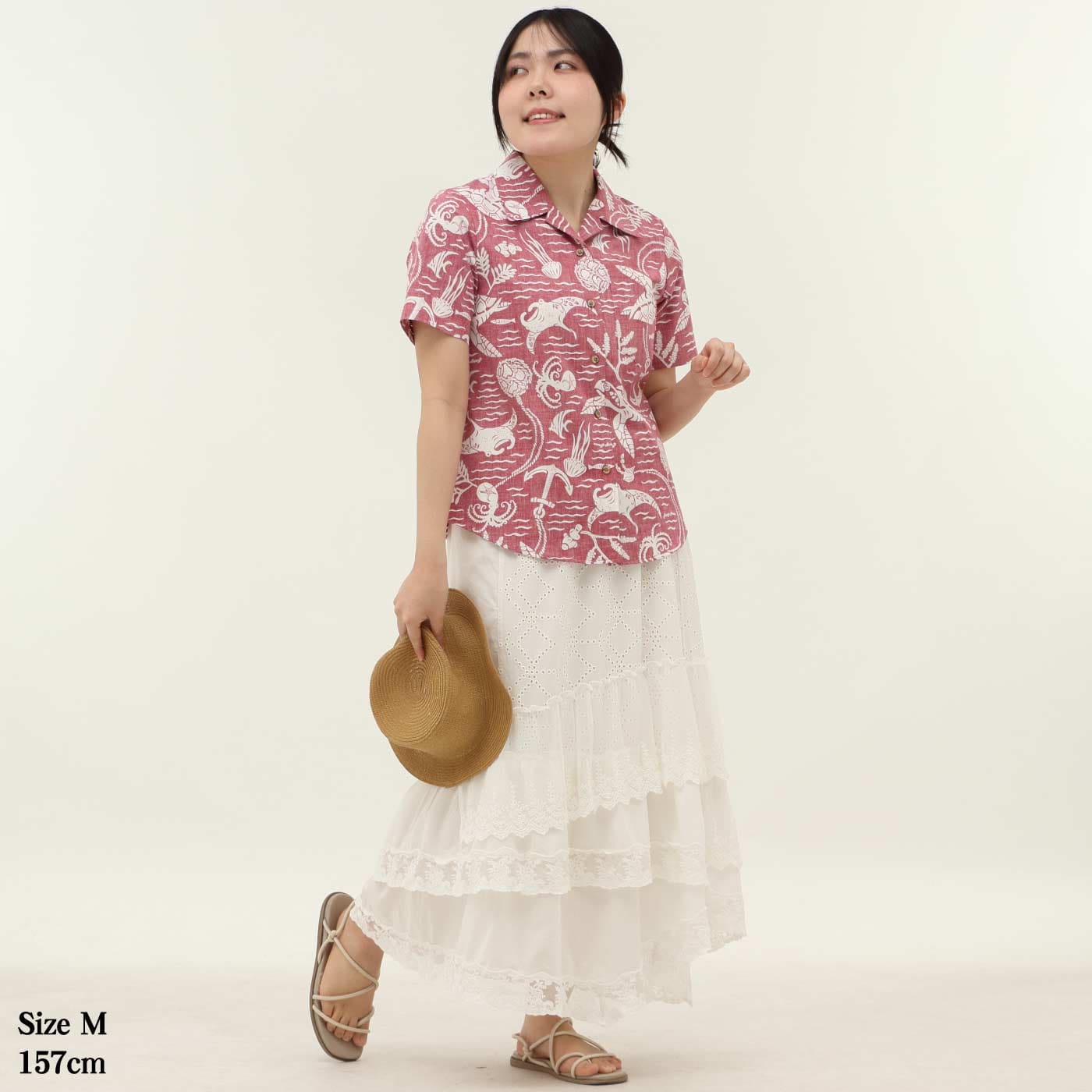 かりゆしウェアモデル着用画像