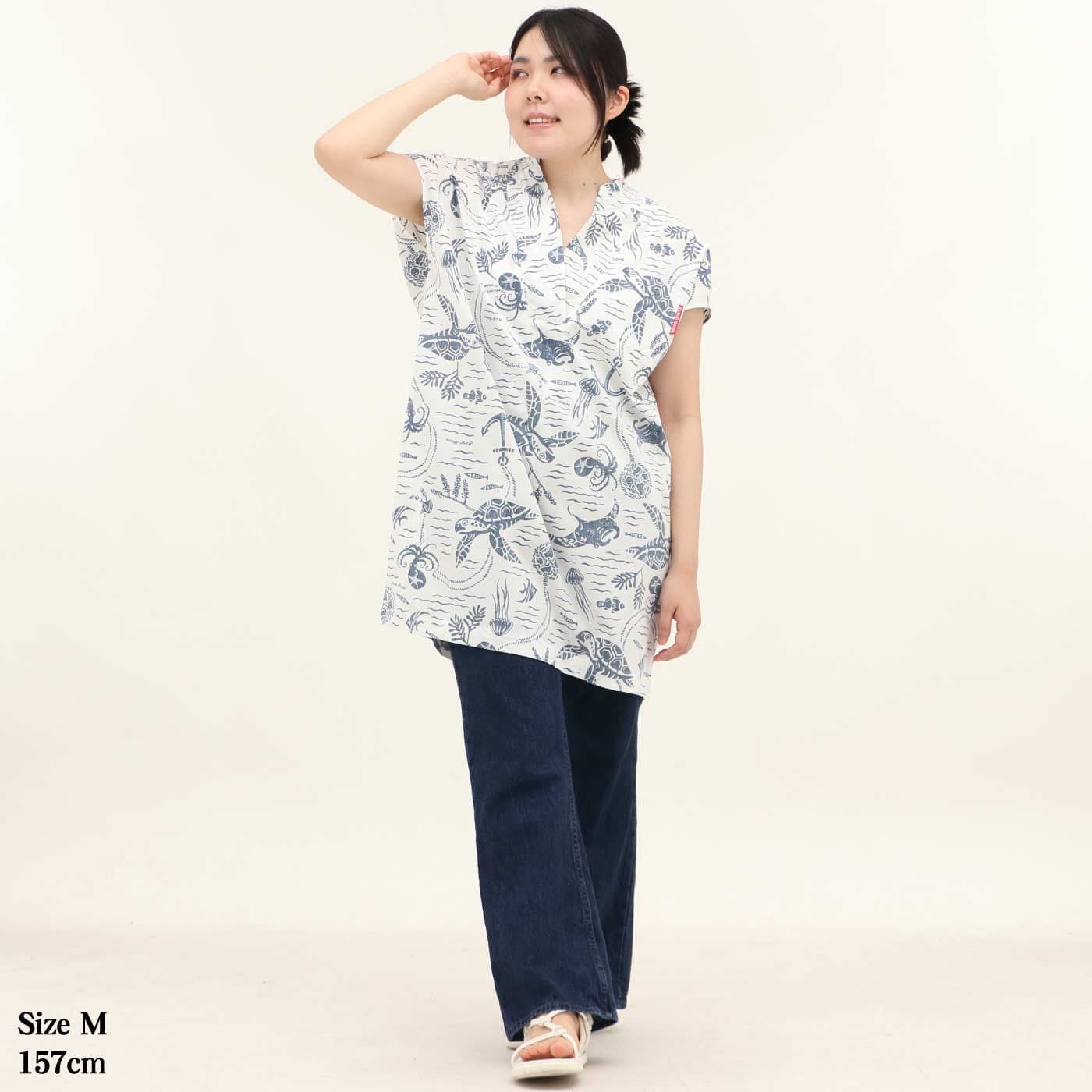 かりゆしウェアモデル着用画像