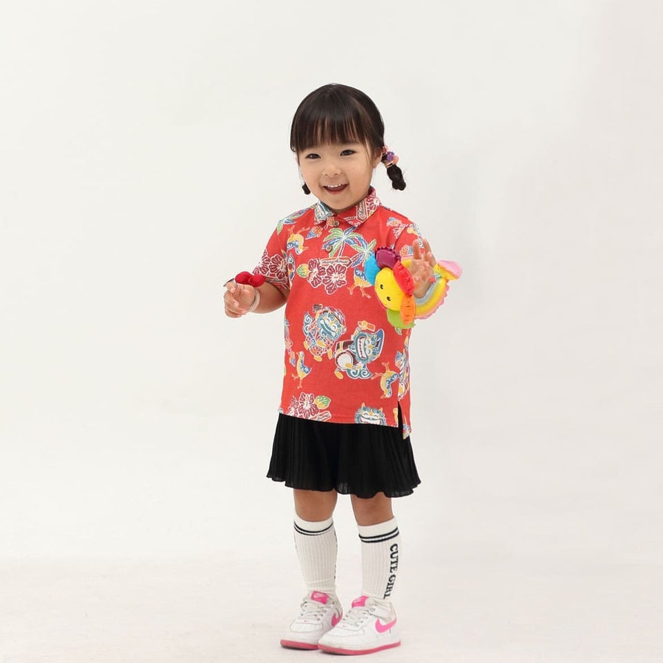 かりゆしウェア　モデル着用画像