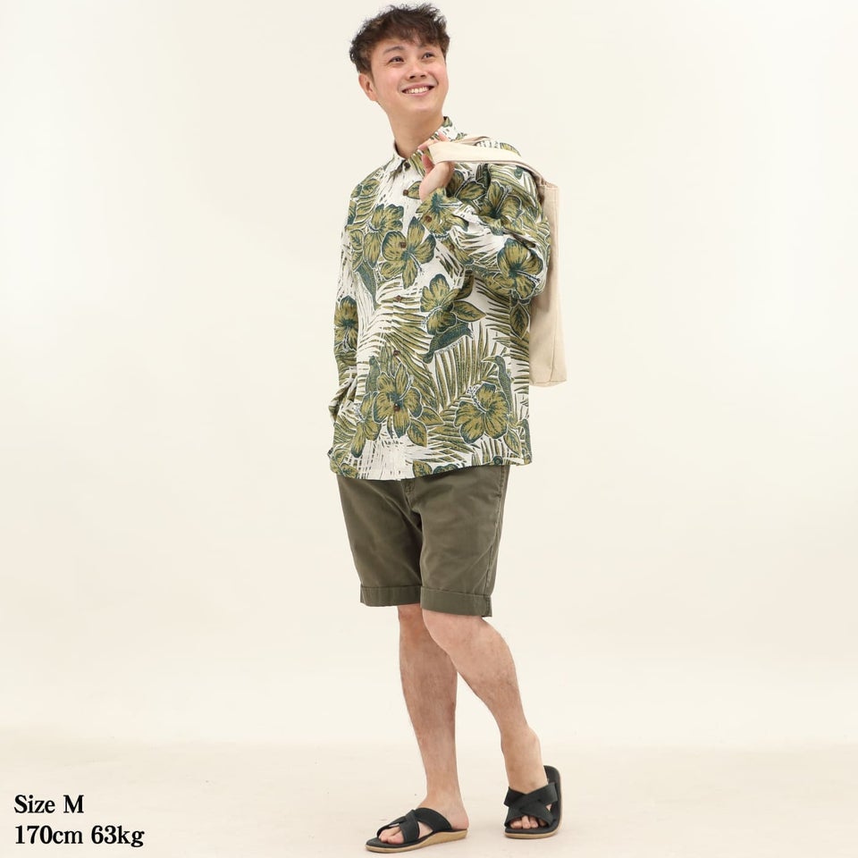 かりゆしウェアモデル着用画像