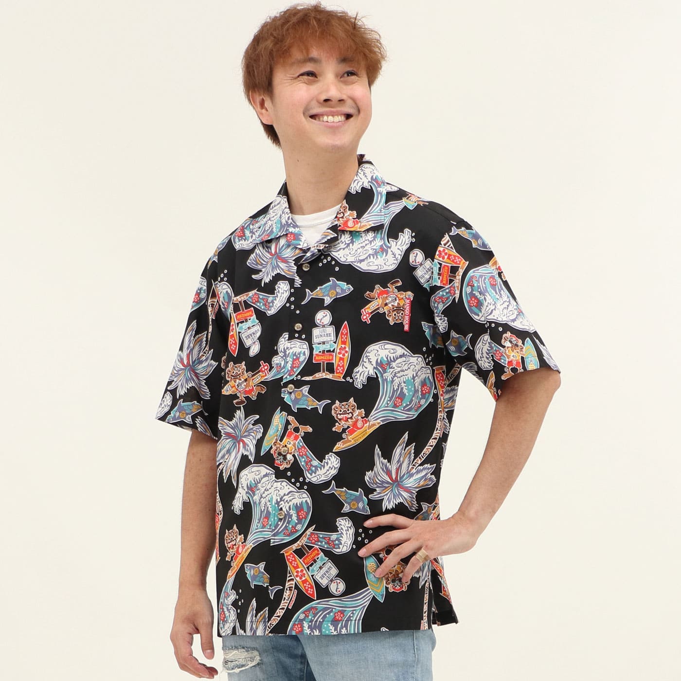 かりゆしウェアモデル着用画像