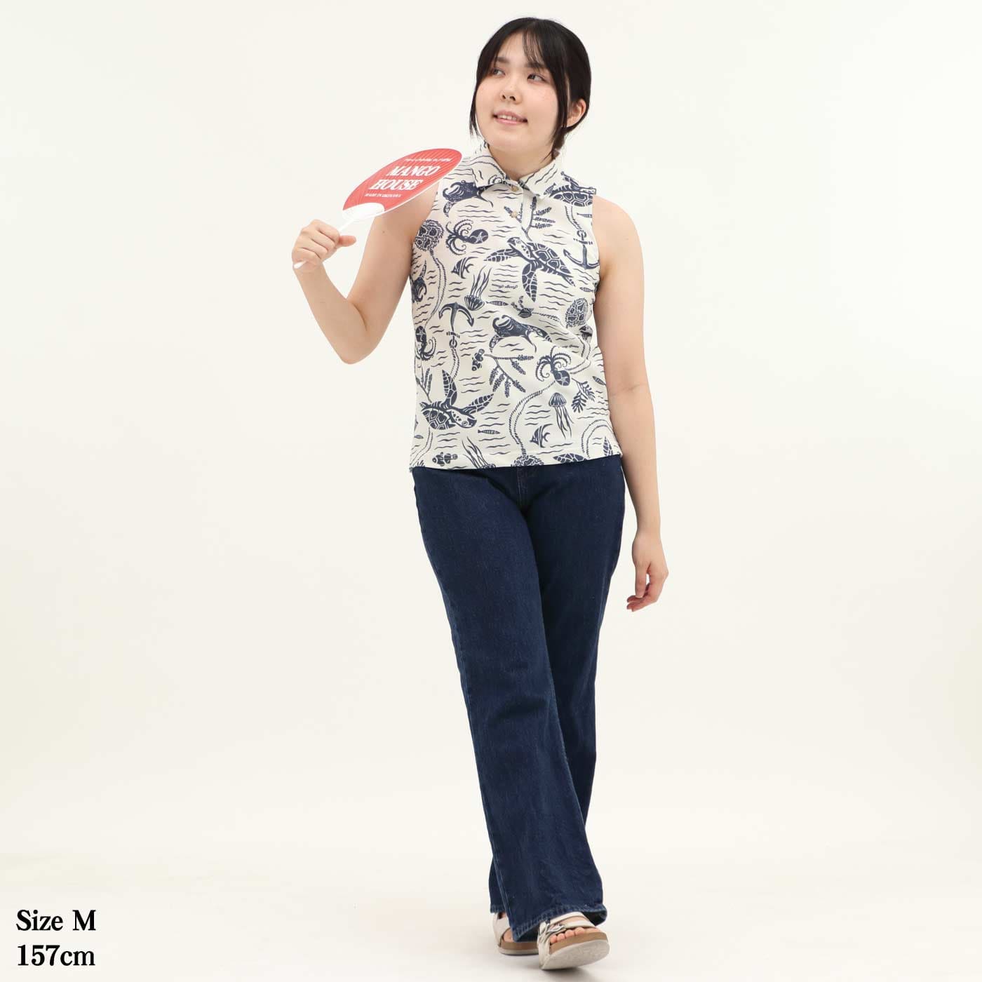 かりゆしウェア　モデル着用画像