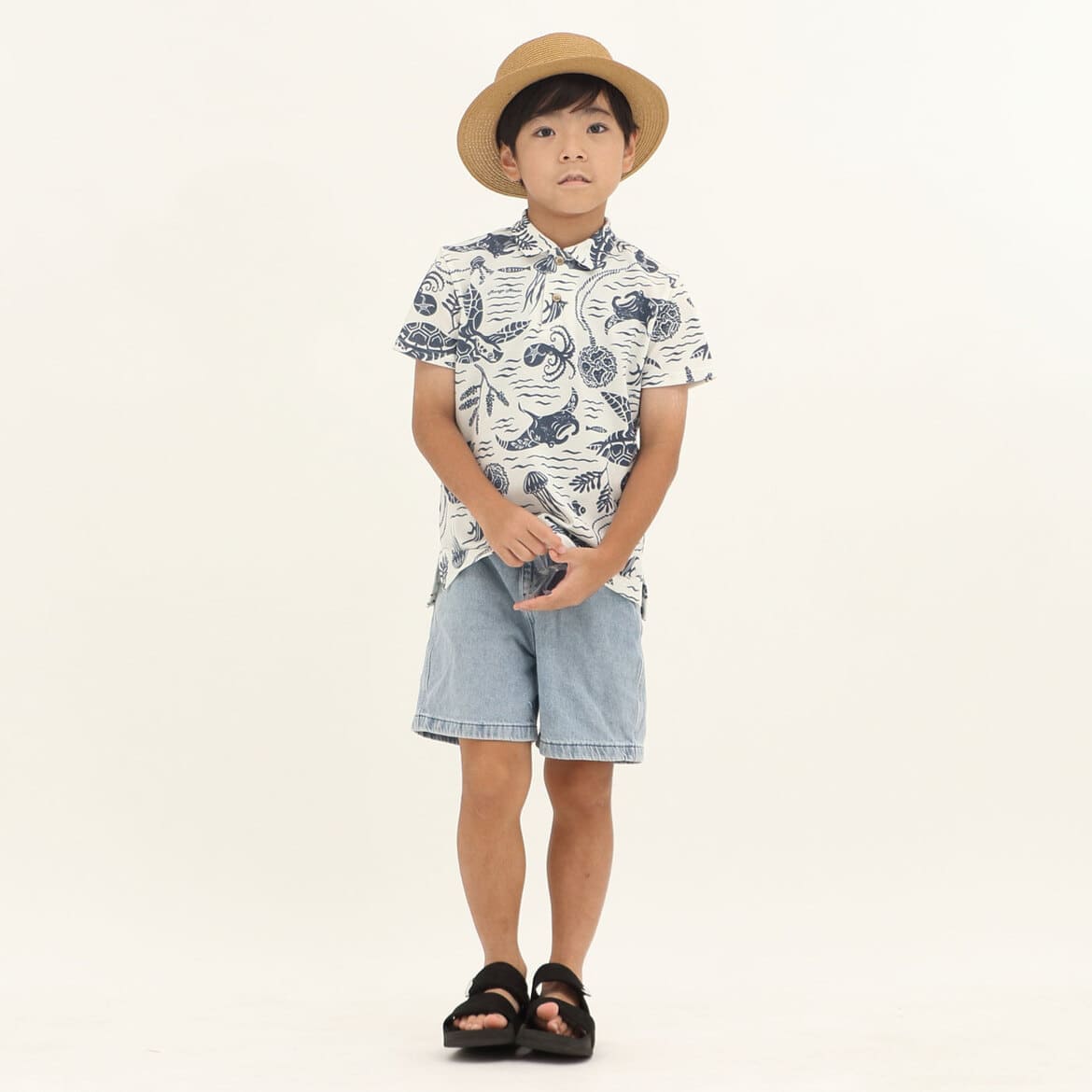 かりゆしウェアモデル着用画像