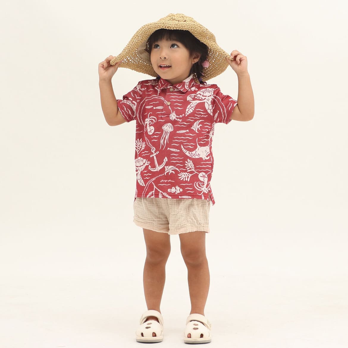 かりゆしウェアモデル着用画像
