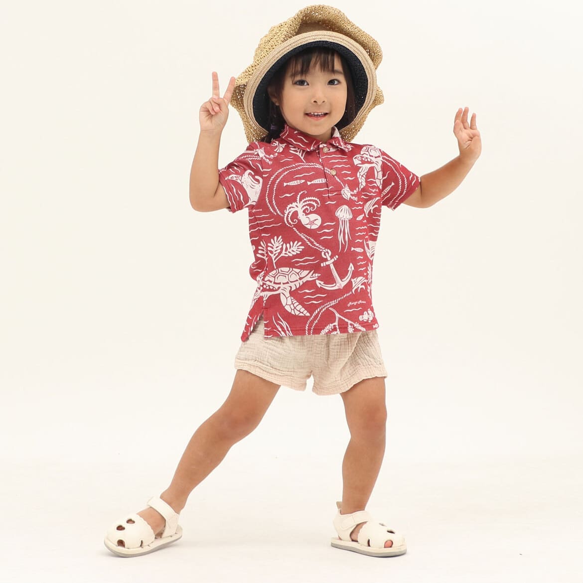 かりゆしウェアモデル着用画像