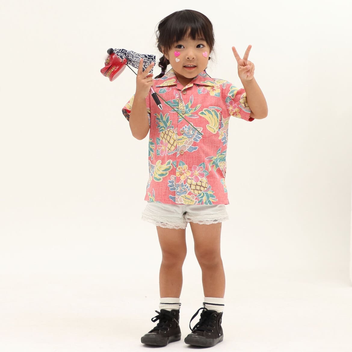 かりゆしウェアモデル着用画像